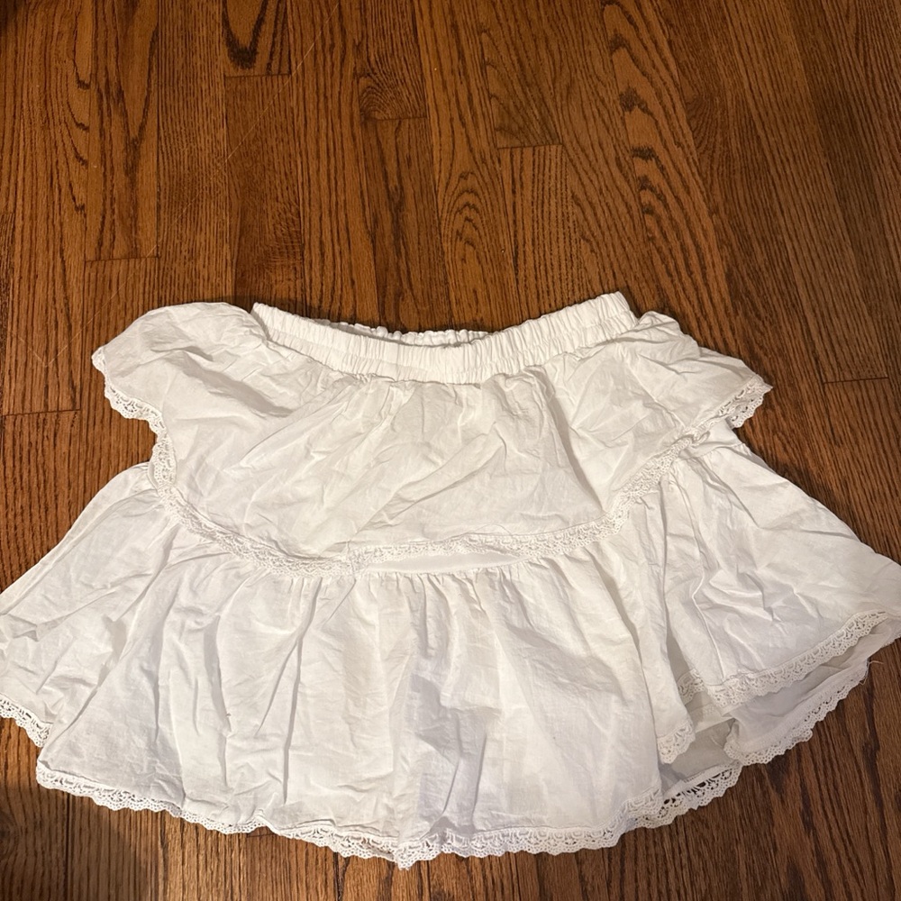 Francesca's Collections White A-Line Skirt